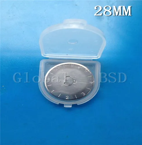 

500pcs/Lot 28mm ROTARY BLADE FITS OLFA & MOST CUTTER WITH CASE