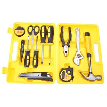 

13pcs Professinoal Screwdriver Spanner Wrench Cutting Pliers Household Basic Hand Carry Tool Box Fix Tools DIY Tools Set