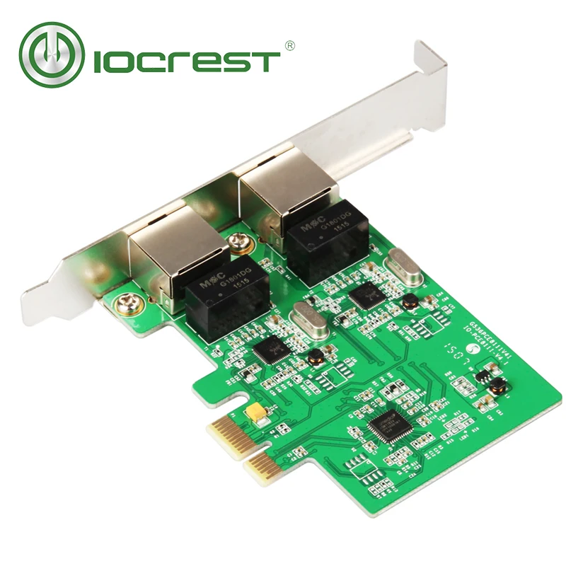 Карта контроллера iocast PCI Express гигабитная карта Ethernet RTL8111 с низкопрофильным