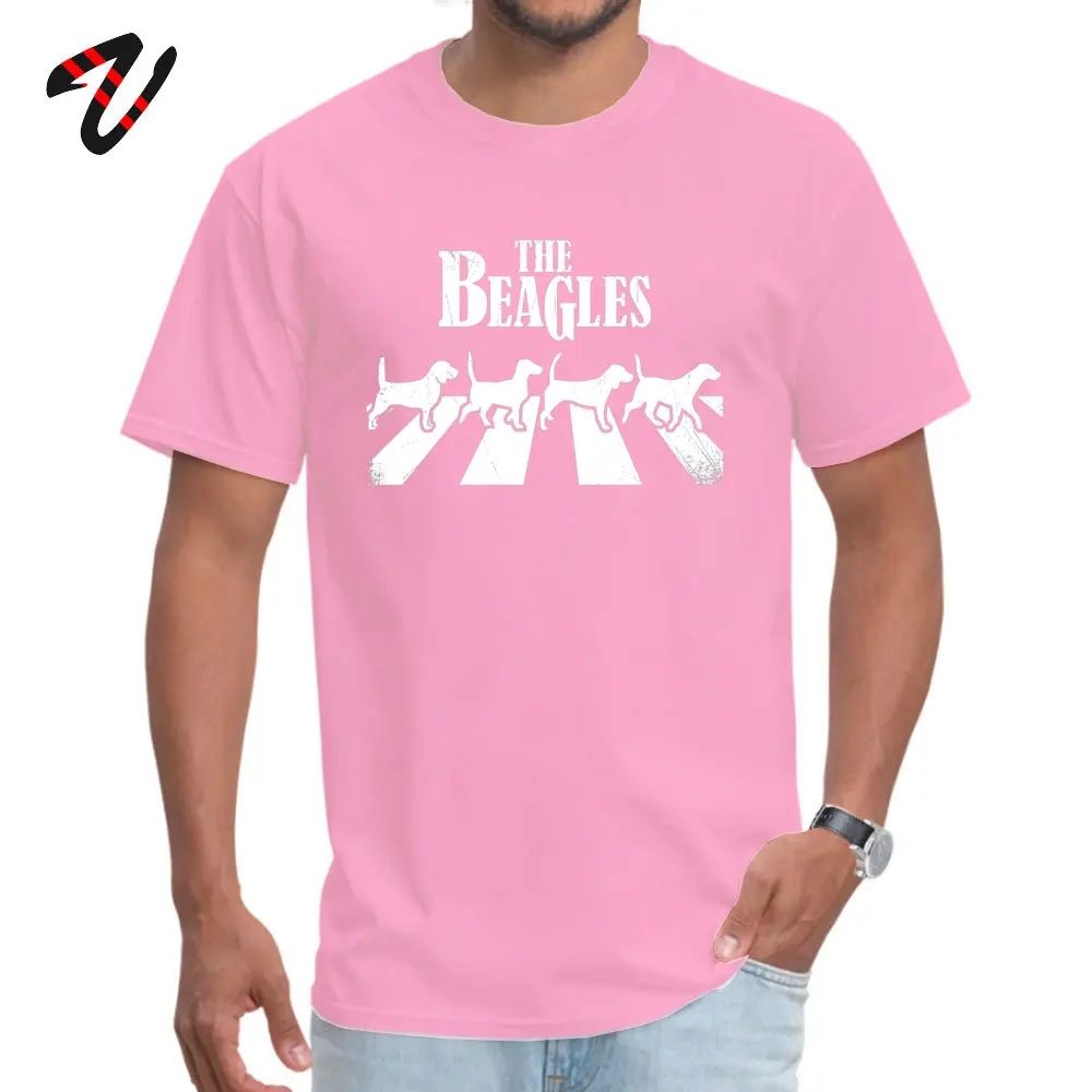 3D Printed Short Sleeve Tops & Tees Thanksgiving Day Fitted Crewneck 100% Cotton T Shirt Youth Top T-shirts The Beagles Shirt The Beagles Shirt19652 pink