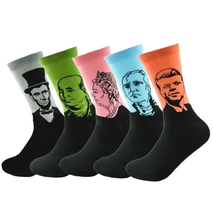 Забавные торговли Осень Зима ретро книги по искусству абстрактный картина масляной краской глава хлопок в трубке капр