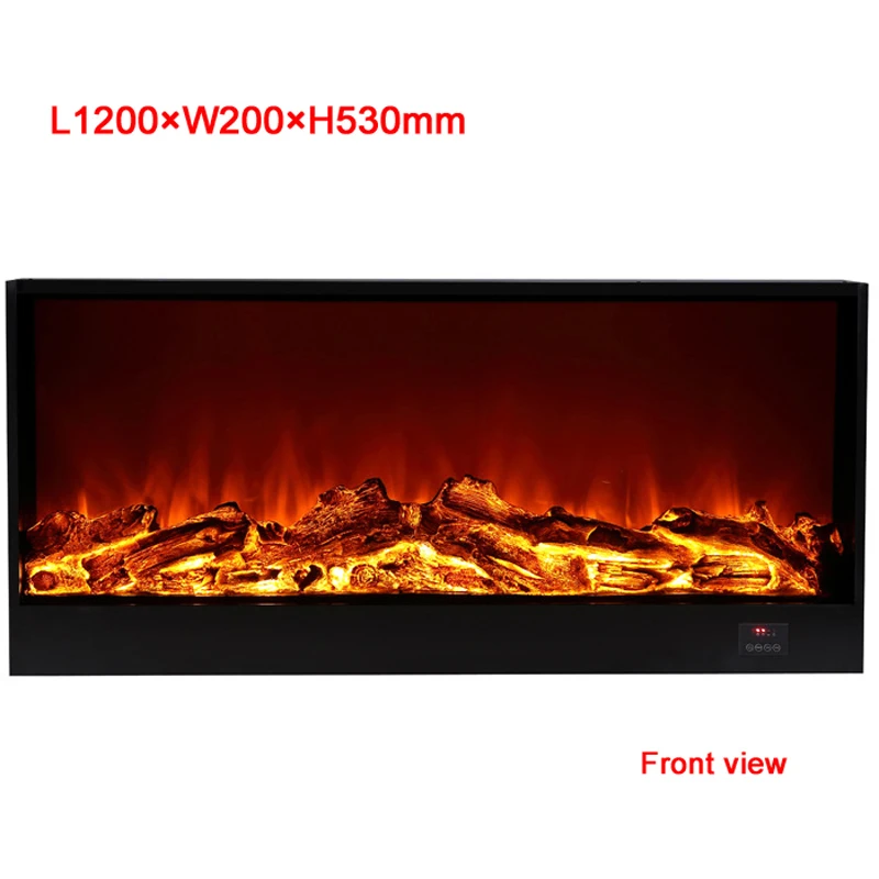 

electric fireplace firebox insert burner room heater LED optical fire artificial emulational flame decoration warm air blower