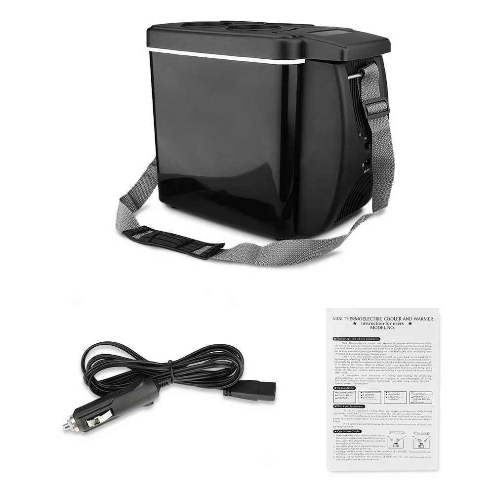 12V 45W 6L Car Geladeira 2 In 1 Free-standing Less Noise Carro Refrigerator Warmer Mini Fridge for Cars Coche Home Camping