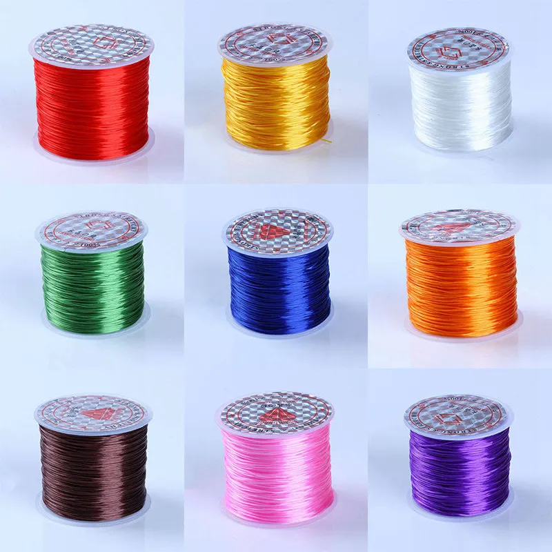 

50m Colorful Flexible Elastic Crystal Line Rope Cord For Jewelry Making Beading Bracelet Wire Fishing Thread Rope