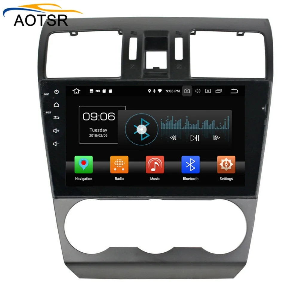 Clearance 9"Android 8.0 Car GPS head unit for Subaru Forester WRX 2013 2014 2015 2016 2017 2018 with Auto Stereo Radio gps navigation 4+32 3