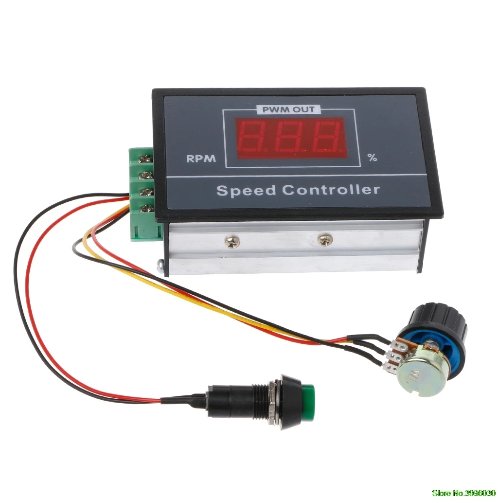 

PWM DC Motor Speed Controller 0-100 Digital Display Stepless Speed Regulation