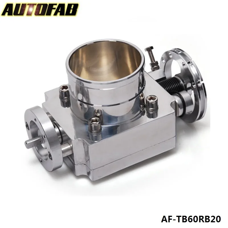 AUTOFAB - High Performance Aluminum Throttle Body For Nissan RB20 65mm Aluminum Turbo Throttle Body AF-TB60RB20