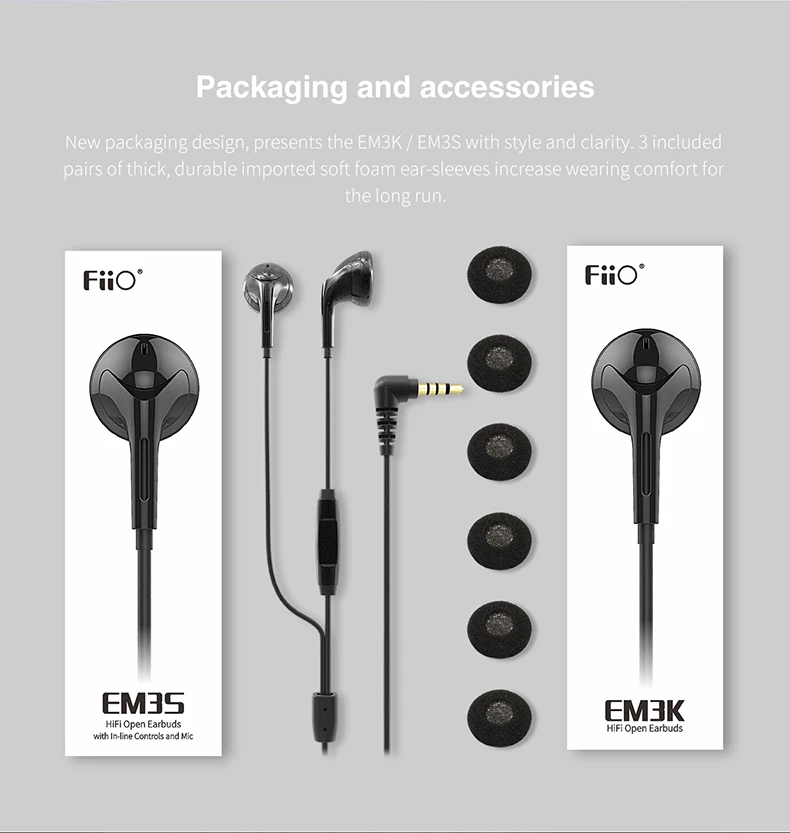 Портфолио продуктов продажи FiiO m3k MP3-плеер и наушники em3k, больше скидок