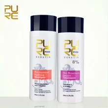 PURC Brazil Keratin 8% Straightening Hair Treatment+ PUrifying Shampoo Set Repair Damage Frizz Dry Hair Products PURC Brazil Keratin 8% Straightening Hair Treatment+ PUrifying Shampoo Set Repair Damage Frizz Dry Hair Products