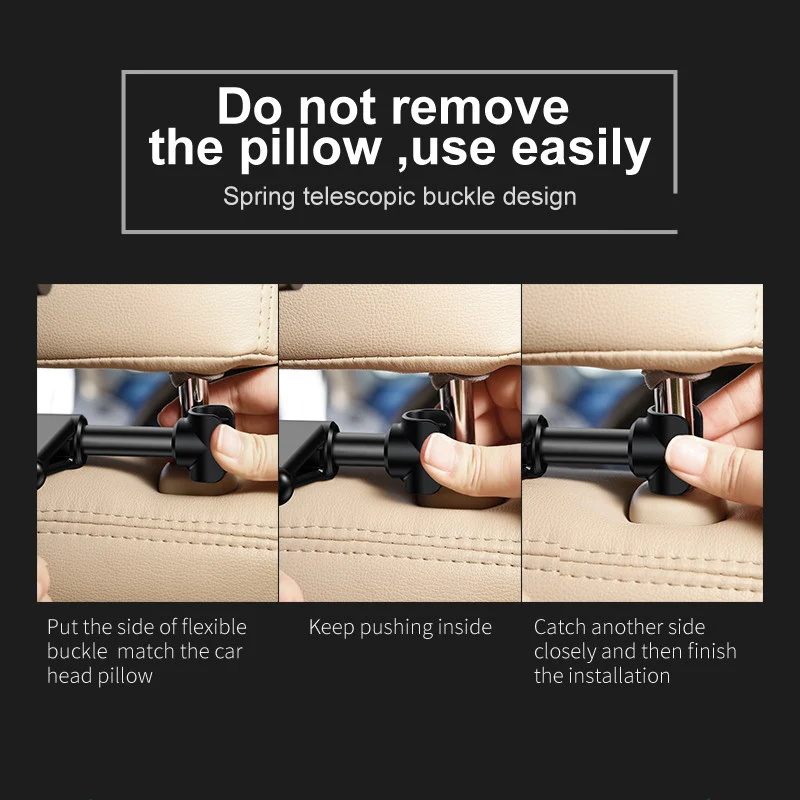 Comprar Soporte de montaje para reposacabezas del asiento trasero del coche Baseus para iPad 4,7 12,9 pulgadas rotación de 360 tableta Universal soporte para teléfono de coche