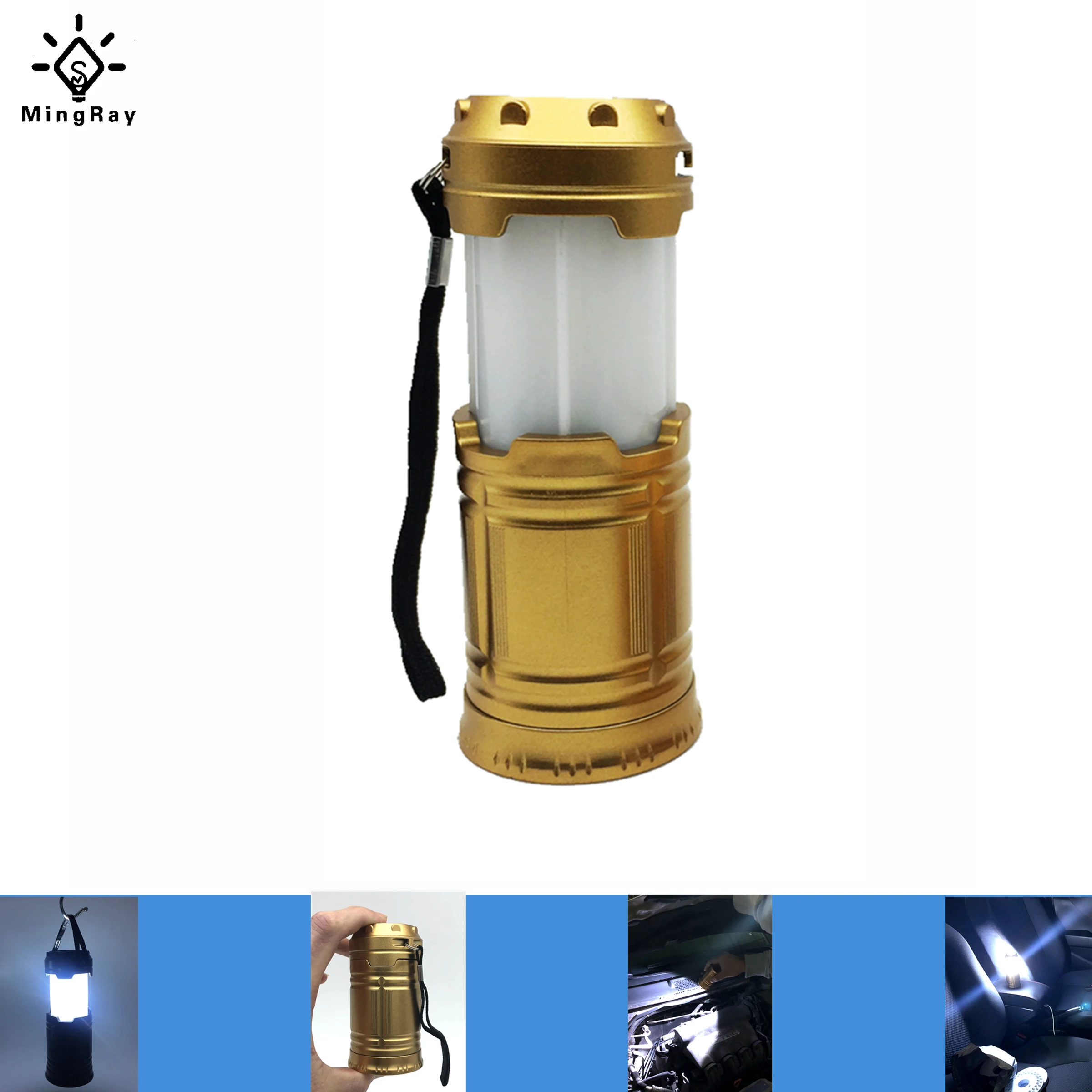 

MingRay KB-502 New Portable LED Lantern for Camping Battery Versatile Flashlight Mini CollapsibleTent Lamp Ou-door KB502