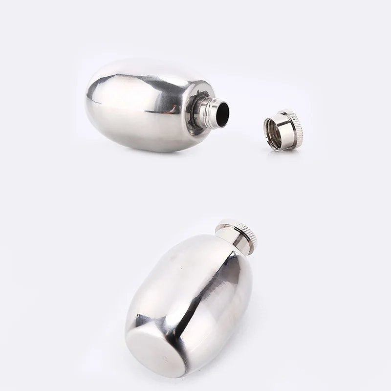 Creative stainless steel wine jar mini 2 ounce men's hip flask wine bottle portable sealed cans small container storage bottle
