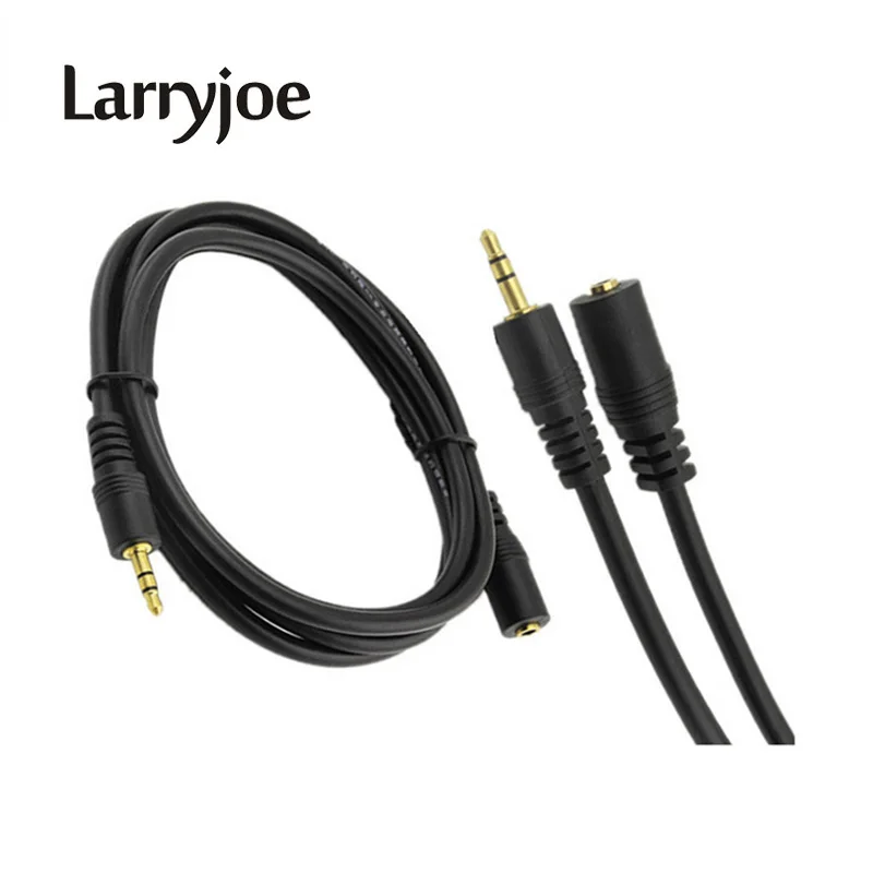 

Larryjoe 3.5mm Headphone Stereo Audio Female to Male Extension Cable Cord For 1.5M 3M 5M 10M for Stereo Headphone Car AUX M/F