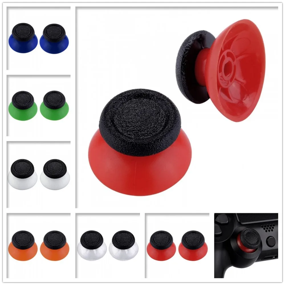 eXtremeRate Double Color Replacement Joystick Analog Thumbsticks Buttons Set for PS4 Slim Pro Controller | Электроника