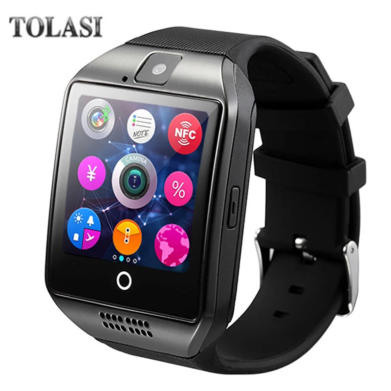 

Q18 Fashion Bluetooth Smart Watch Support SIM Card Camera MP3 Bluetooth Smart Clock Suitable for xiaomi Huawei Fitness watch new