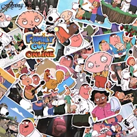 stickers diy luggage laptop Flyingbee 55 Pcs Family Guy funny Anime Sticker Decals Scrapbooking Stickers for DIY Luggage Laptop Skateboard Car X0010 (2)