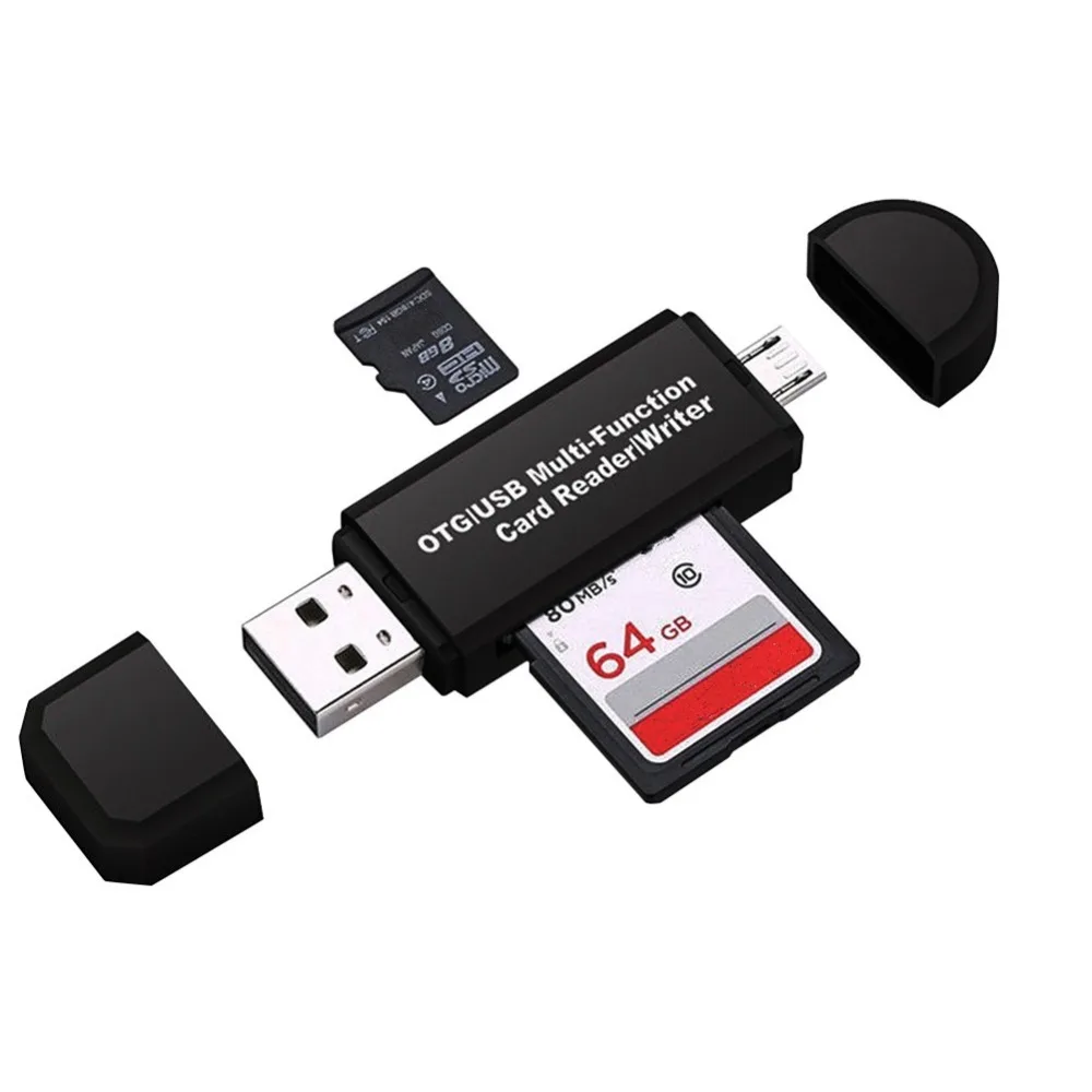

3 In1 OTG USB Micro SD TF Card Reader Mini Memory Stick Card Multi functional Card Writer High Speed