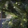 Alambre verde al aire libre Solar árbol luces cadena 20M LED hadas luces vacaciones luz Navidad boda jardín fiesta Decoración ► Foto 2/6
