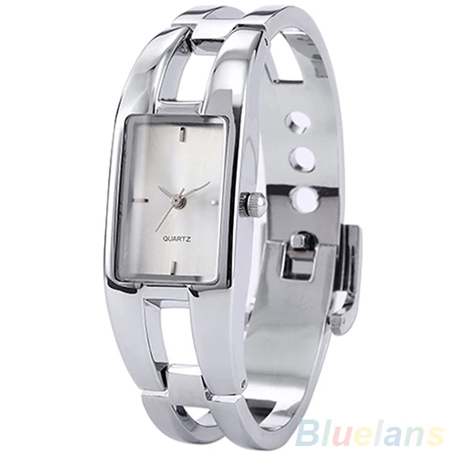 

Women's Square Dial Changing Color Bracelet Bangle Quartz Fashion Wrist Watch
