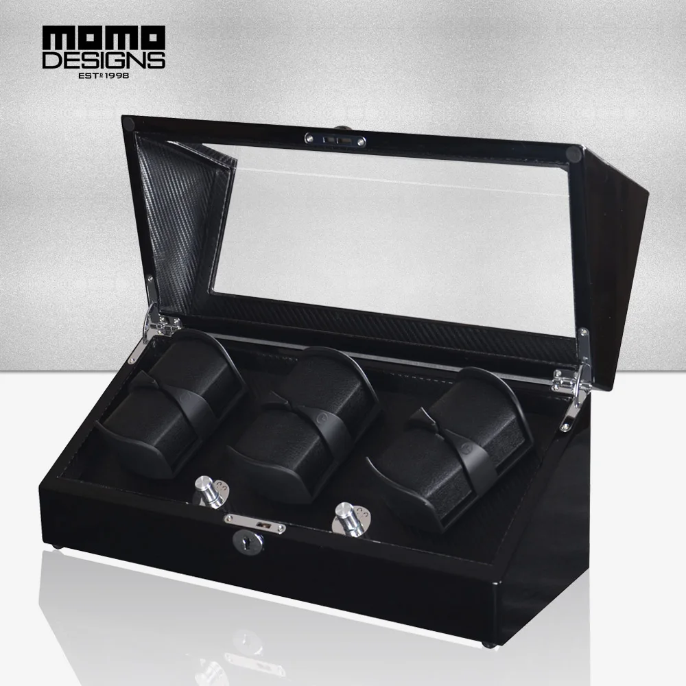 Customized Luxury Watch winder 6 Automatic watches box with NEW