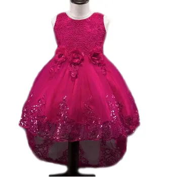 

Robe Princesse Dresses For Girls 10 Years Vestido Meninas Flower Weddings 2017 With Long Train Birthday Fashion Evening Kids