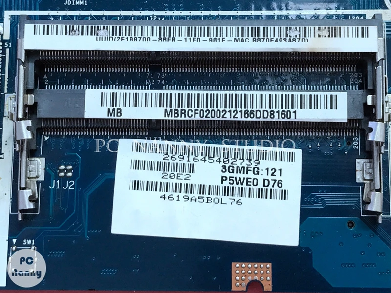 NOKOTION MBRCF02002 P5WE0 LA-6901P для acer Aspire 5755 Материнская плата ноутбука HM65 DDR3 w/GT540 работает