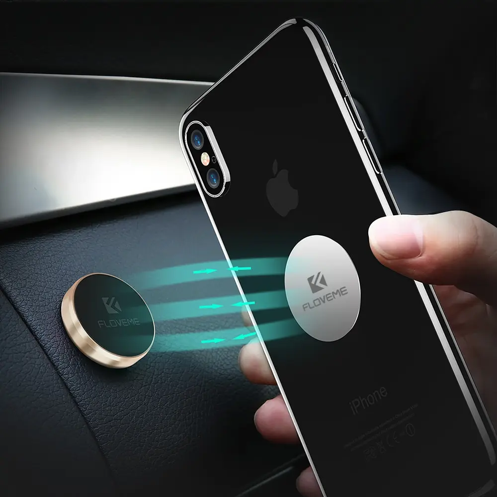 Магнитный автомобильный держатель для телефона FLOVEME для iPhone X 3 типа, магнитный держатель-подставка для телефона в автомобиле, держатель для Xiaomi Redmi Note7