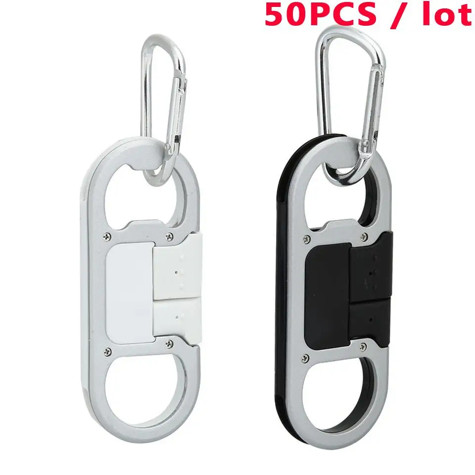 50PCS Micro USB Keychain Fast Charger Charging Sync Data Charger Charging Cable Beer Bottle Opener For Android Smartphone