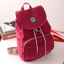 Высокое качество рюкзак Mochila женщины сумка Femininas твердые водонепроницаемый нейлон Bolsas женский рюкзак красочные путешествия сумка