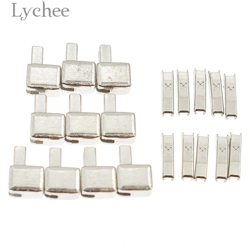 Lychee 10 комплектов 3# металлический фиксатор на молнии с открытым концом фиксатор на молнии DIY Швейные аксессуары на молнии для одежды