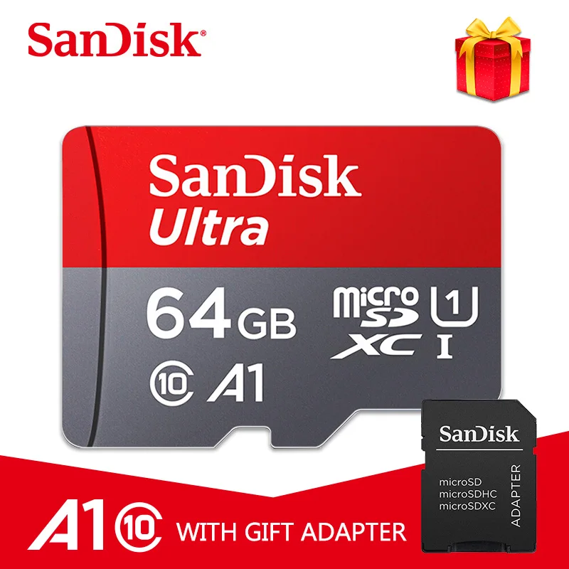 Карта памяти SanDisk A1, 400 ГБ, 256 ГБ, 200 ГБ, 128 ГБ, 64 ГБ, 98 МБ/с./с, 32 ГБ, карта Micro sd, класс 10, UHS-1, карта флэш-памяти, Microsd для планшета - Емкость: 64 ГБ