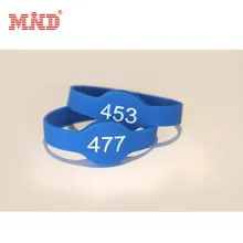 Rfid браслет 13,56 МГц I-code 2 мягкий кремний rfid браслет для Безопасный электронный замок