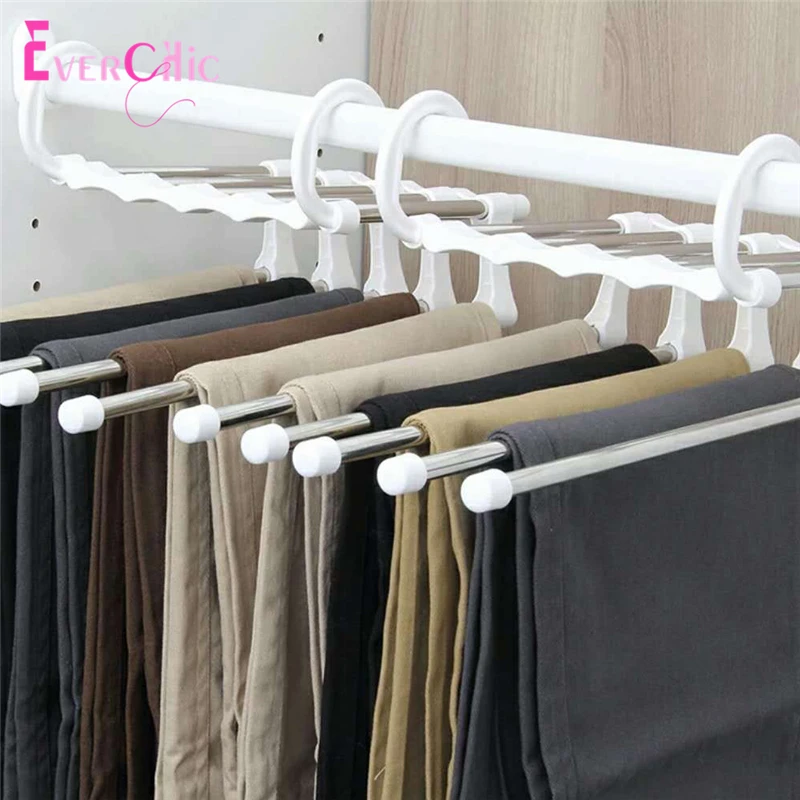 

Multifunctional Folding Pants Rack Creative Magic Five-in-one Magic Pants Rack Stainless Steel Travel Storage Artifact