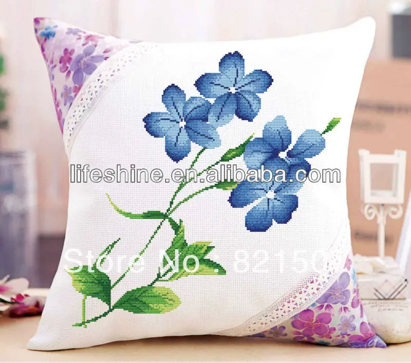 cross stitch cushion covers artworks by hand embroidery on Aliexpress