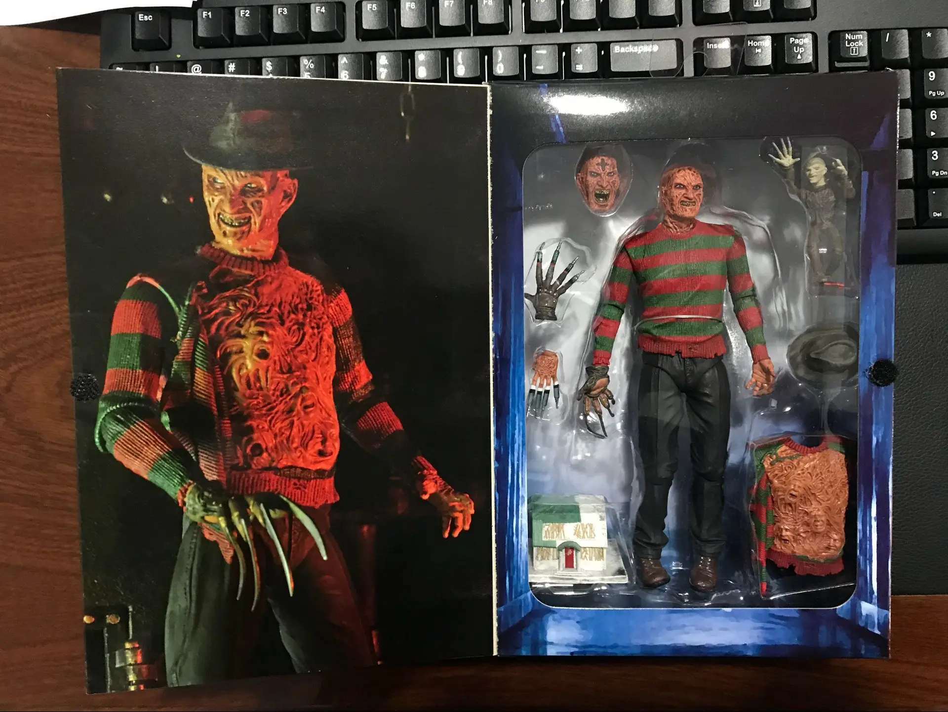 2 знака NECA 21 см фотоэлемент Фредди Крюгер кошмары коллекционные игрушки|nightmare on elm