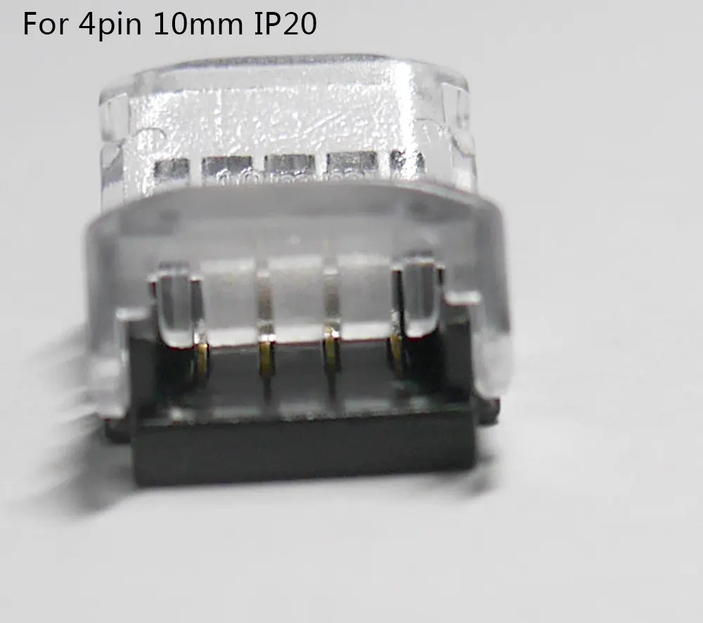 5 шт./лот 2pin 3pin 4pin 5pin 6pin Светодиодные ленты Разъем для 3528 5050 Светодиодные ленты для провода/ленты соединения Применение терминалы - Цвет: 4pin 10mm for IP20