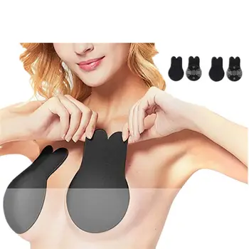 

Women Silicon Nipple Push Up Bra Adhesive Magic Beauty Instant Lift Breast Bra Tape Sticky Invisible Women Brassie Strapless Bra