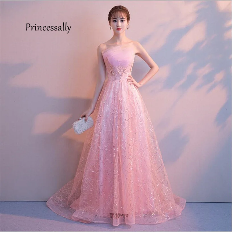 pink dress for engagement