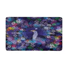 Павлин Крытый Коврик Латекс поддержку Нескользящие дверной коврик вход ковер 3"(L) x 1"(Ш