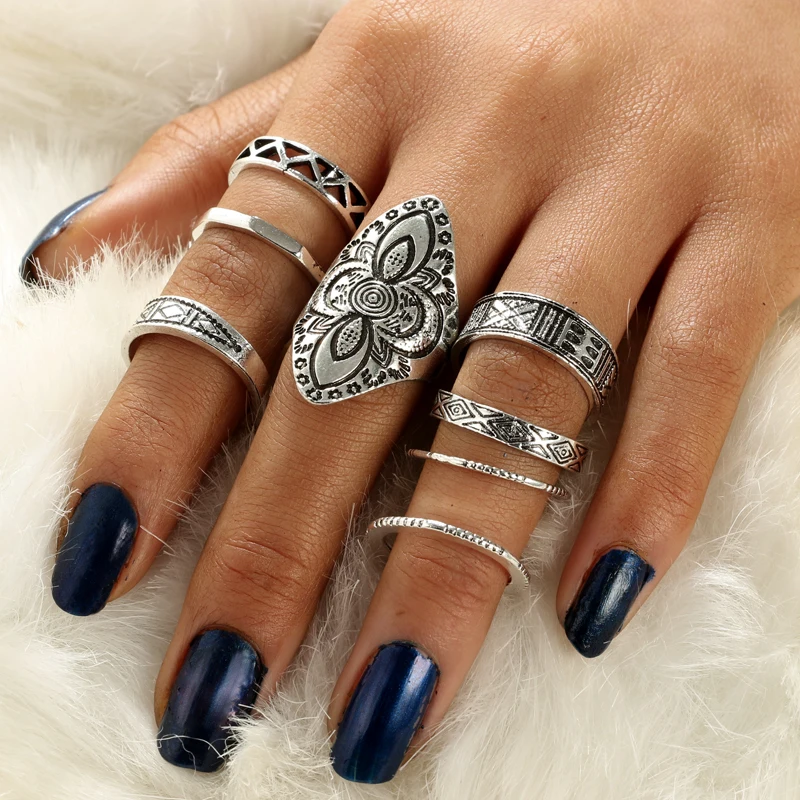 docona-Bohemia-Style-8pcs-set-Antique-Silver-Rings-Classic-Pattern-Flower-Carving-RING-WOMEN-Tribal-Knuckle (1)