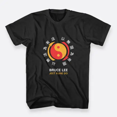 2019 Funny Bruce Lee Jeet Kune Do Cotton Tees Black Men'S T-Shirts Unisex | Мужская одежда