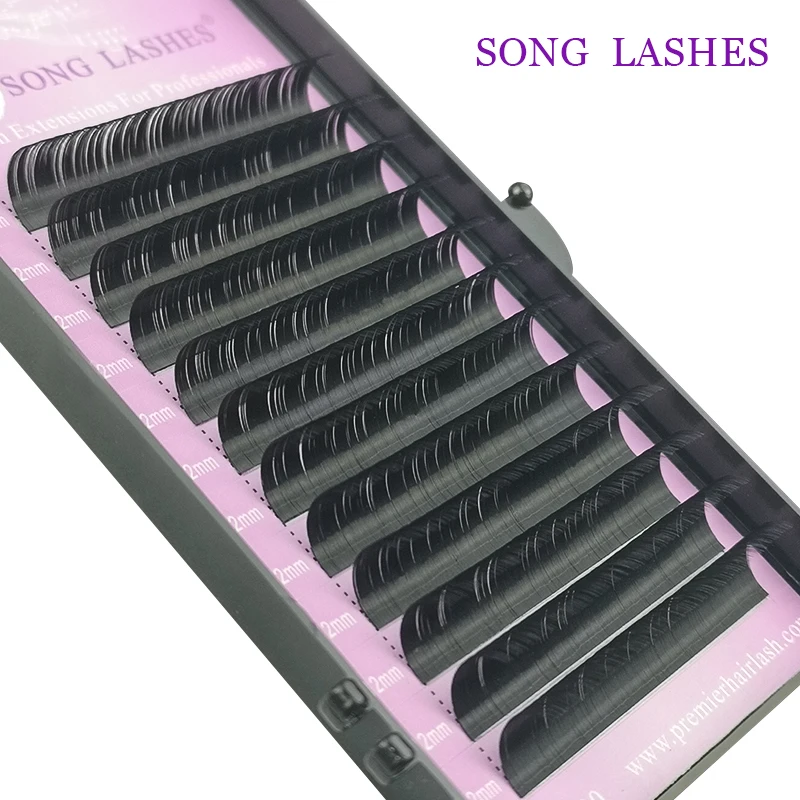 SONG LASHES 0,07 толщина, накладные ресницы для наращивания, мягкие тонкие накладные ресницы для наращивания, неделированные ресницы