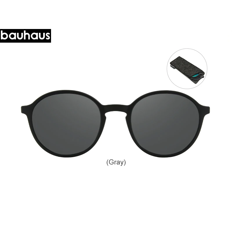 Bauhaus Магнитная солнцезащитные очки поляризованные очки миопия очки кадр пять цветов Модные оптические ULTEM очки - Цвет оправы: -(1)