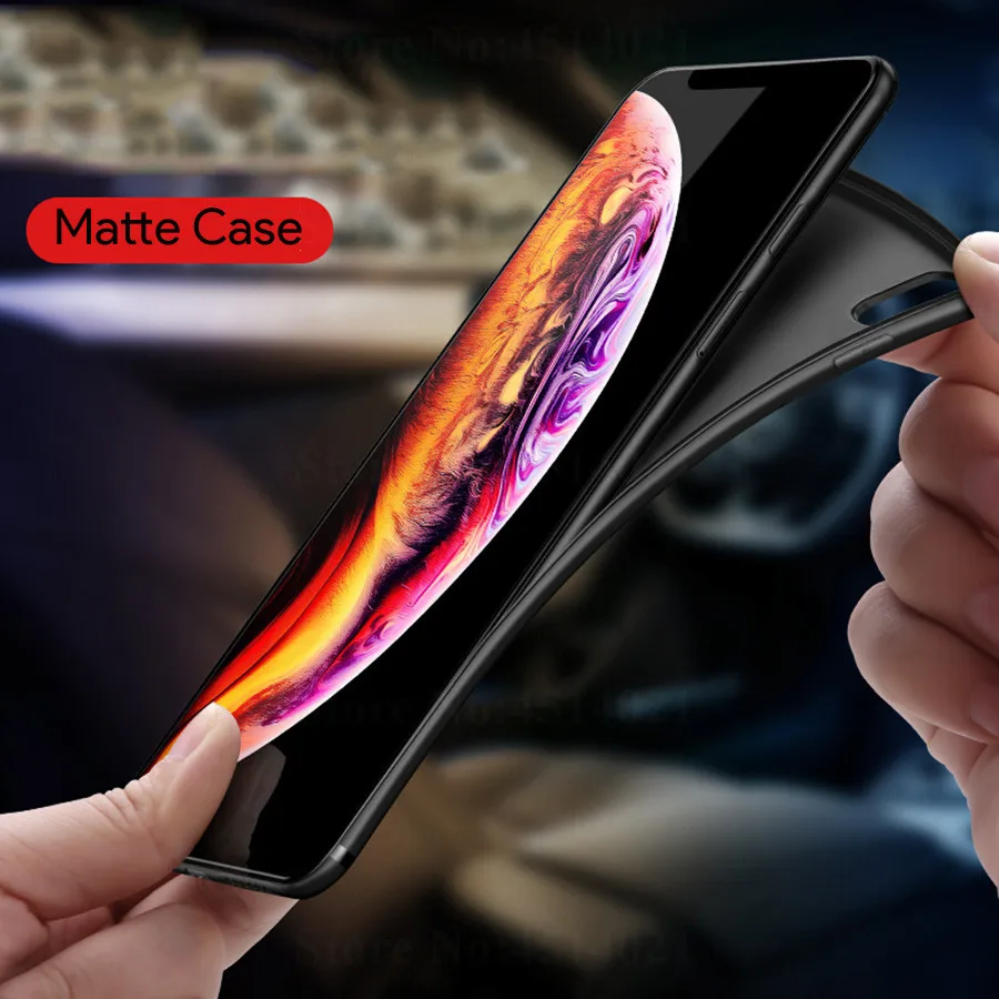 Silicon Soft TPU Case for iPhone XR Xs Max 2018 Matte Phone Back Full-body Protective Cover XS | Мобильные телефоны и