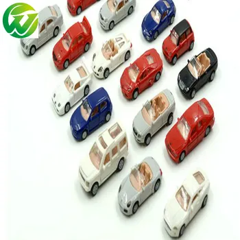2018 16pcs/lot New Style Scale Cars Toy For Architeture Layout 1:87 Resin Plastic Model Building Maker Factory And Kits Toys
