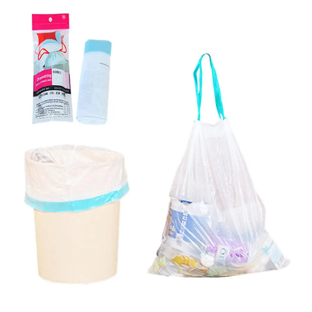 Кухонный креативный мешок для мусора, утолщенный стиль, PE автоматическое закрытие, мешок для мусора, завязывающаяся сумка для мусора, водонепроницаемый