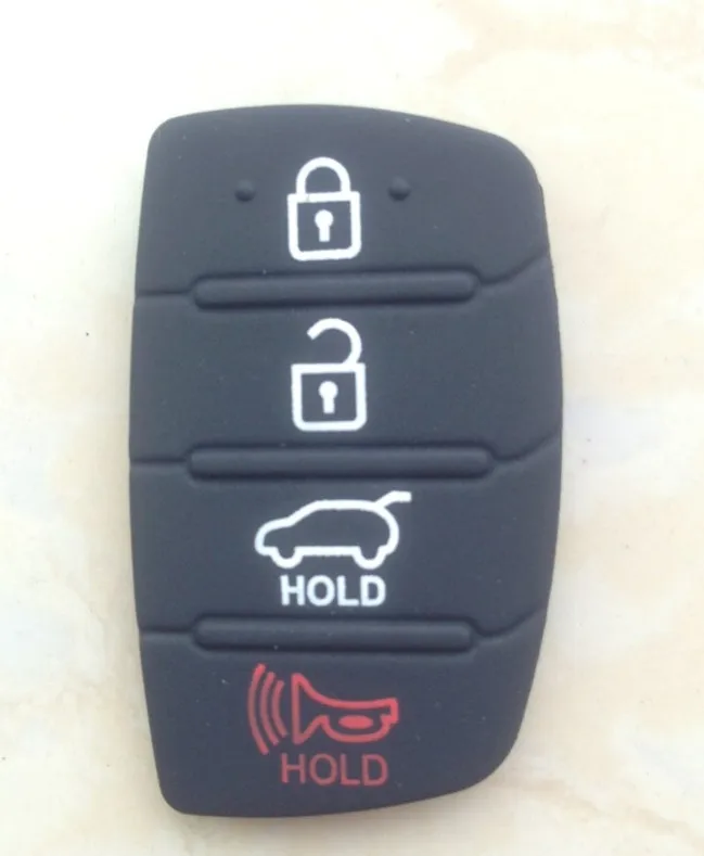 Замена резиновой накладки 3 кнопки флип автомобильный пульт дистанционного ключа оболочка подходит для Hyundai i30 i35 Solaris picanto ключ чехол