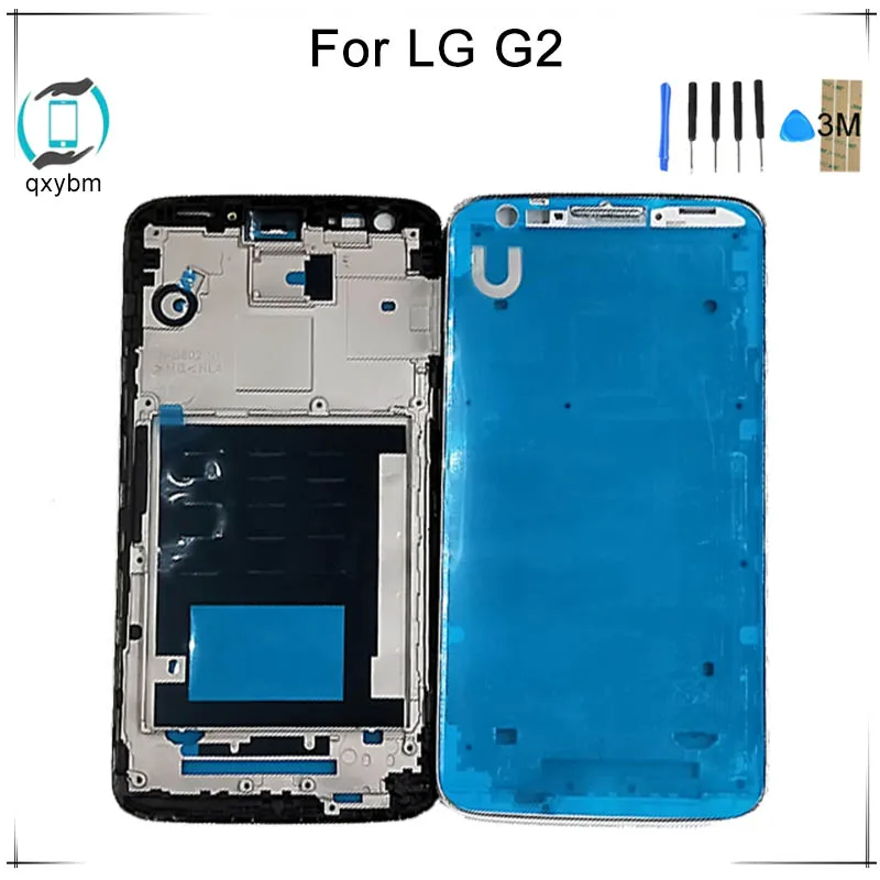 5 2-дюймовая передняя рамка для LG G2 D802 D805 D800 D8010 мобильного телефона корпус панель