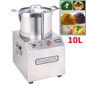 

New 110V/220V 1100W 10L Stainless Steel Food High Speed Chopper Ginger Garlic Peanut Meat Grinder