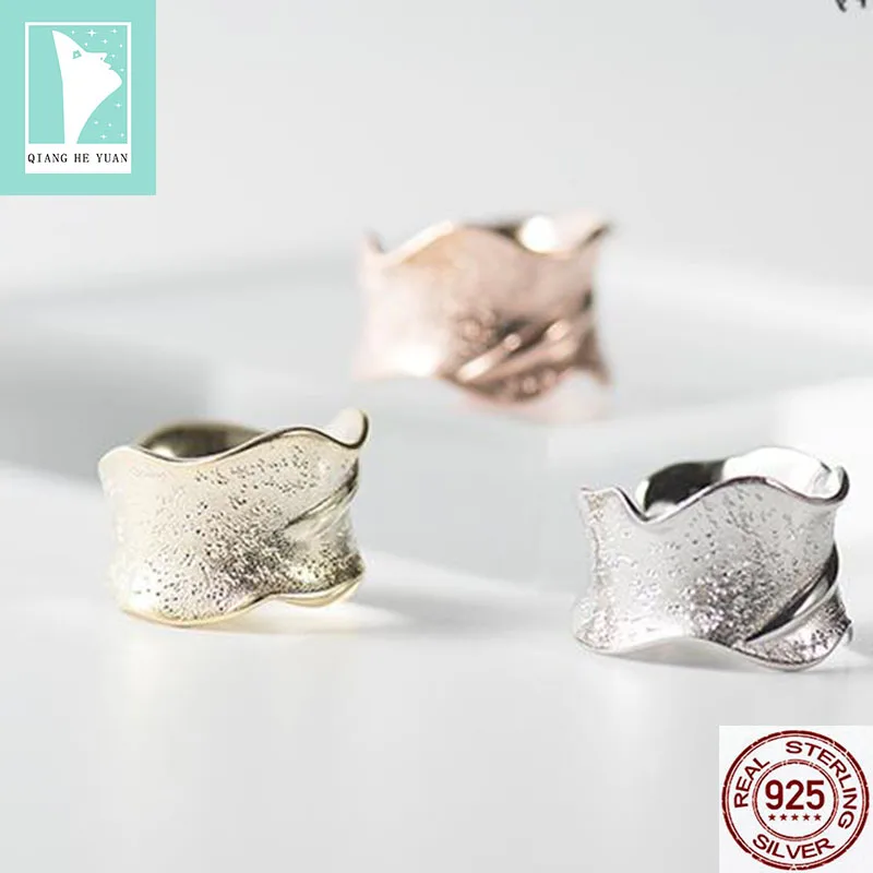 

925 silver simple and adjustable/open ring for women